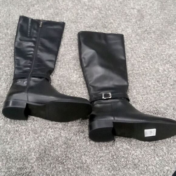 La Canadienne style # 40496 tall black leather  boots size 11 M NWT - Picture 1 of 6